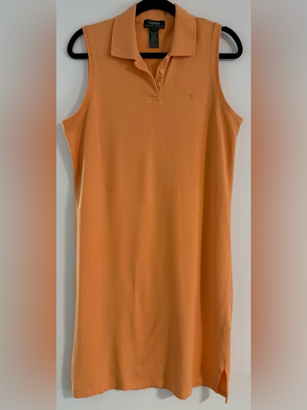 Lauren Ralph Lauren Sleeveless Polo Dress  Orange